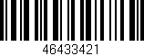 Código de barras (EAN, GTIN, SKU, ISBN): '46433421'