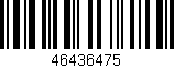 Código de barras (EAN, GTIN, SKU, ISBN): '46436475'