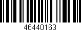 Código de barras (EAN, GTIN, SKU, ISBN): '46440163'