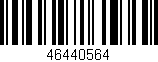 Código de barras (EAN, GTIN, SKU, ISBN): '46440564'