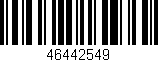 Código de barras (EAN, GTIN, SKU, ISBN): '46442549'