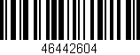 Código de barras (EAN, GTIN, SKU, ISBN): '46442604'