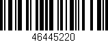 Código de barras (EAN, GTIN, SKU, ISBN): '46445220'