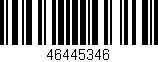 Código de barras (EAN, GTIN, SKU, ISBN): '46445346'
