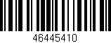 Código de barras (EAN, GTIN, SKU, ISBN): '46445410'