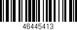 Código de barras (EAN, GTIN, SKU, ISBN): '46445413'