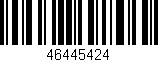 Código de barras (EAN, GTIN, SKU, ISBN): '46445424'