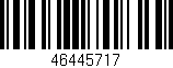 Código de barras (EAN, GTIN, SKU, ISBN): '46445717'