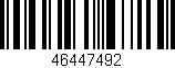 Código de barras (EAN, GTIN, SKU, ISBN): '46447492'
