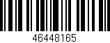 Código de barras (EAN, GTIN, SKU, ISBN): '46448165'