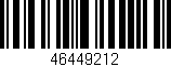 Código de barras (EAN, GTIN, SKU, ISBN): '46449212'