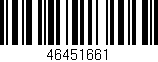 Código de barras (EAN, GTIN, SKU, ISBN): '46451661'