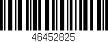 Código de barras (EAN, GTIN, SKU, ISBN): '46452825'