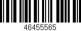 Código de barras (EAN, GTIN, SKU, ISBN): '46455565'