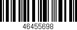 Código de barras (EAN, GTIN, SKU, ISBN): '46455698'