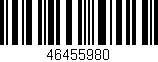 Código de barras (EAN, GTIN, SKU, ISBN): '46455980'