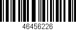 Código de barras (EAN, GTIN, SKU, ISBN): '46456226'