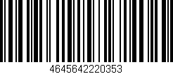 Código de barras (EAN, GTIN, SKU, ISBN): '4645642220353'