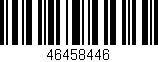Código de barras (EAN, GTIN, SKU, ISBN): '46458446'