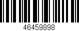 Código de barras (EAN, GTIN, SKU, ISBN): '46459898'