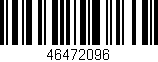 Código de barras (EAN, GTIN, SKU, ISBN): '46472096'