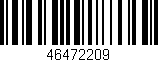 Código de barras (EAN, GTIN, SKU, ISBN): '46472209'
