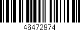 Código de barras (EAN, GTIN, SKU, ISBN): '46472974'