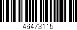 Código de barras (EAN, GTIN, SKU, ISBN): '46473115'