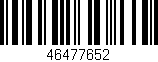 Código de barras (EAN, GTIN, SKU, ISBN): '46477652'