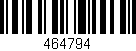 Código de barras (EAN, GTIN, SKU, ISBN): '464794'