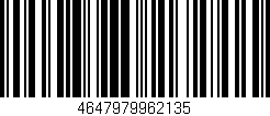 Código de barras (EAN, GTIN, SKU, ISBN): '4647979962135'