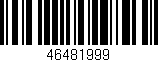 Código de barras (EAN, GTIN, SKU, ISBN): '46481999'