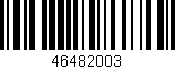Código de barras (EAN, GTIN, SKU, ISBN): '46482003'