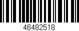 Código de barras (EAN, GTIN, SKU, ISBN): '46482518'