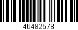 Código de barras (EAN, GTIN, SKU, ISBN): '46482578'