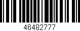 Código de barras (EAN, GTIN, SKU, ISBN): '46482777'