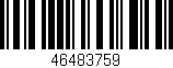 Código de barras (EAN, GTIN, SKU, ISBN): '46483759'