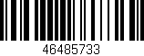 Código de barras (EAN, GTIN, SKU, ISBN): '46485733'