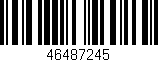 Código de barras (EAN, GTIN, SKU, ISBN): '46487245'
