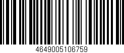 Código de barras (EAN, GTIN, SKU, ISBN): '4649005106759'