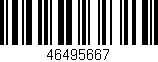 Código de barras (EAN, GTIN, SKU, ISBN): '46495667'