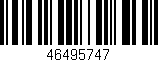 Código de barras (EAN, GTIN, SKU, ISBN): '46495747'