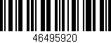 Código de barras (EAN, GTIN, SKU, ISBN): '46495920'