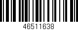 Código de barras (EAN, GTIN, SKU, ISBN): '46511638'
