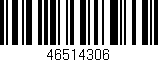 Código de barras (EAN, GTIN, SKU, ISBN): '46514306'