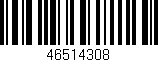 Código de barras (EAN, GTIN, SKU, ISBN): '46514308'