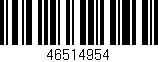 Código de barras (EAN, GTIN, SKU, ISBN): '46514954'