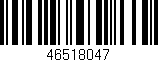 Código de barras (EAN, GTIN, SKU, ISBN): '46518047'
