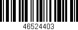 Código de barras (EAN, GTIN, SKU, ISBN): '46524403'