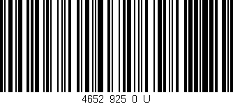 Código de barras (EAN, GTIN, SKU, ISBN): '4652_925_0_U'